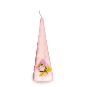 Sviečka zdobená kvet pyramída 150g                                              